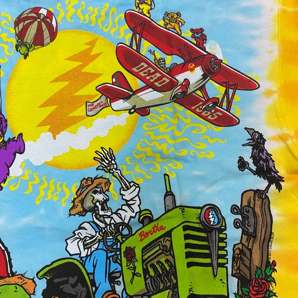 Grateful Dead Plane Airline Bears Men’s Tie Dye Shirt Available in M, L, XL, XX… - Picture 8 of 8